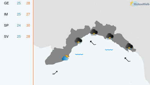 Previsioni Meteo Mercoledì 19 Agosto