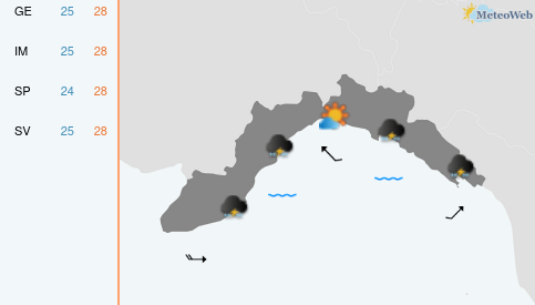 Previsioni Meteo Lunedì 17 Agosto