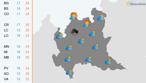 Previsioni Meteo Venerdì 11 Settembre