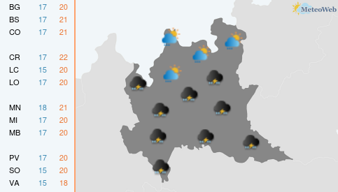 Previsioni Meteo Giovedì 10 Settembre