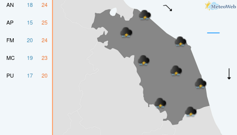 Previsioni Meteo Sabato 19 Settembre