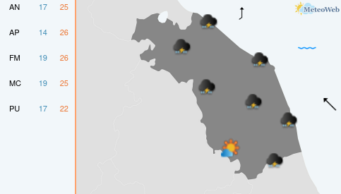 Previsioni Meteo Venerdì 18 Settembre