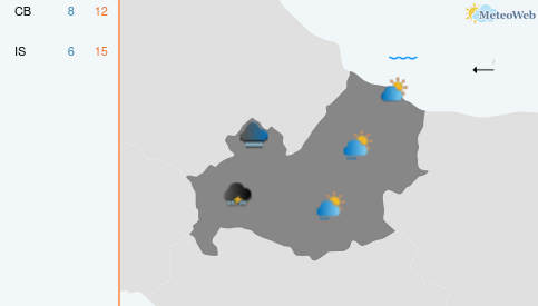 Previsioni Meteo Lunedì 9 Marzo
