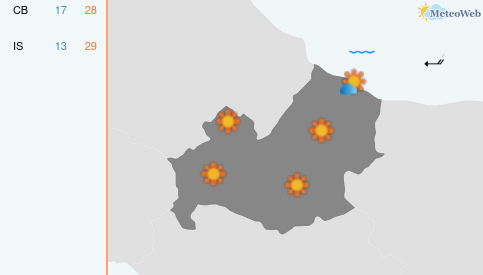 Previsioni Meteo Domenica 14 Giugno