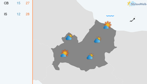 Previsioni Meteo Lunedì 15 Giugno