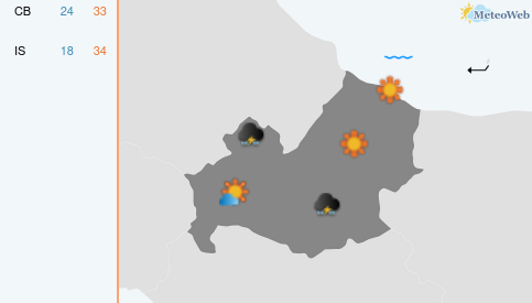 Previsioni Meteo Lunedì 3 Agosto