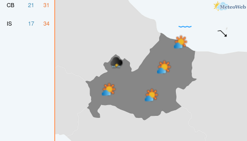 Previsioni Meteo Lunedì 24 Agosto