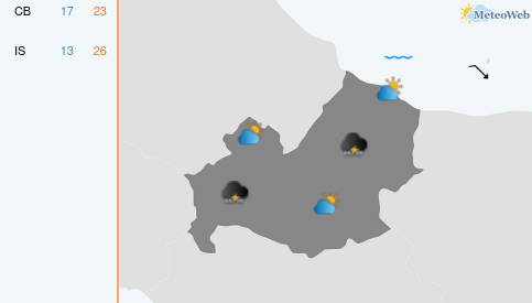 Previsioni Meteo Sabato 19 Settembre