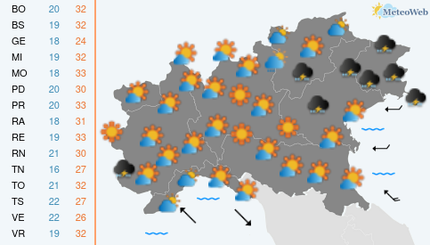 Lunedi 15 Giugno Previsioni Meteo Lunedi 15 Giugno