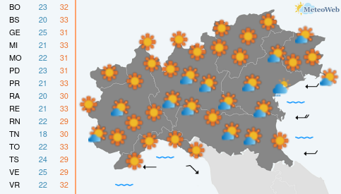 Sabato 4 Luglio Previsioni Meteo Sabato 4 Luglio