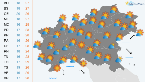 Domenica 20 Settembre Previsioni Meteo Domenica 20 Settembre