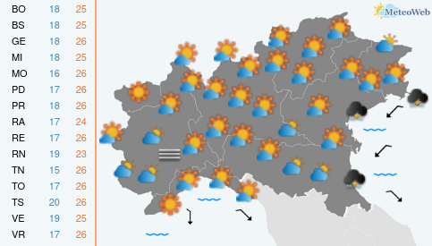 Sabato 19 Settembre Previsioni Meteo Sabato 19 Settembre