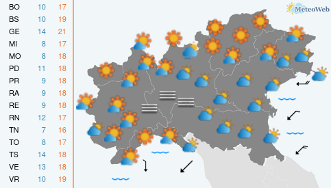 Giovedi 29 Ottobre Previsioni Meteo Giovedi 29 Ottobre