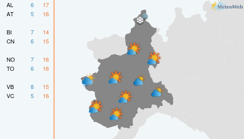 Previsioni Meteo Sabato 24 Ottobre
