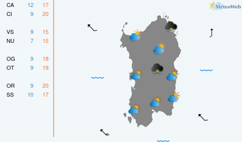 Previsioni Meteo Mercoledì 11 Marzo