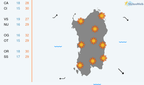 Previsioni Meteo Sabato 13 Giugno