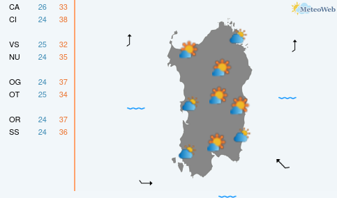 Previsioni Meteo Martedì 4 Agosto