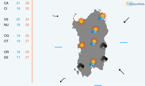 Previsioni Meteo Sabato 19 Settembre