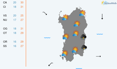 Previsioni Meteo Venerdì 18 Settembre