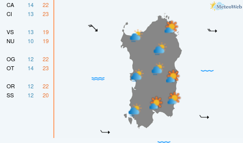 Previsioni Meteo Venerdì 23 Ottobre