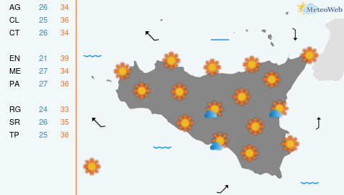 Previsioni Meteo Martedì 4 Agosto