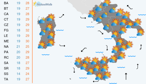 Previsioni Meteo Venerdi 5 Giugno
