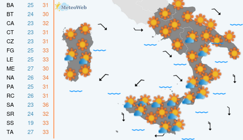 Previsioni Meteo Venerdi 4 Settembre