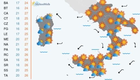 Previsioni Meteo Giovedi 1 Ottobre