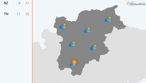 Previsioni Meteo Giovedì 15 Ottobre