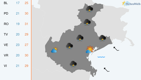 Previsioni Meteo Martedì 9 Giugno