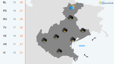 Previsioni Meteo Giovedì 10 Settembre