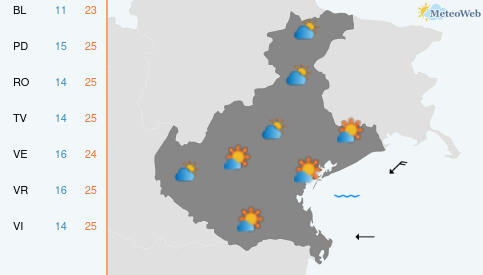 Previsioni Meteo Venerdì 2 Ottobre