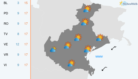 Previsioni Meteo Venerdì 30 Ottobre