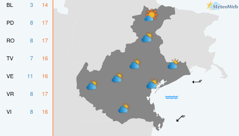 Previsioni Meteo Sabato 31 Ottobre