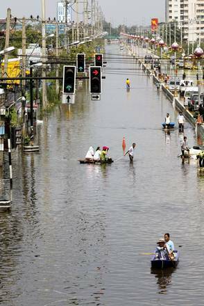 Heavy flood situation
