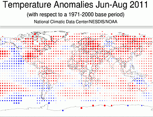Le anomalie termiche della prima decade di Ottobre