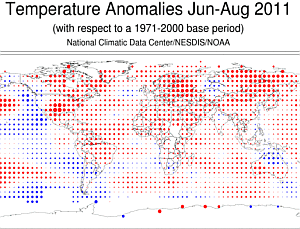 Le anomalie termiche della prima decade di Ottobre