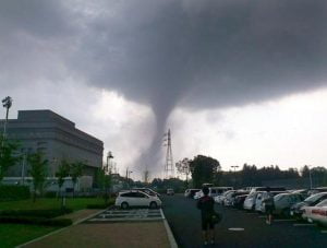 JAPAN-WEATHER-TORNADO
