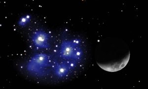 Luna e Pleiadi