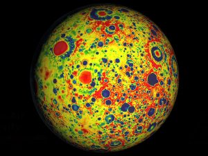 mappa di gravità lunare