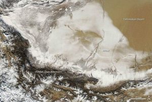 neve deserto cina