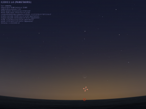 Cometa e Luna