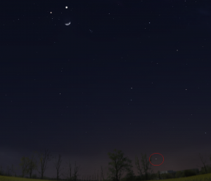 cometa stellarium