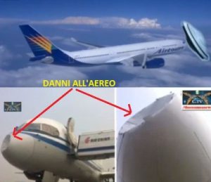 ufo scontro con aereo