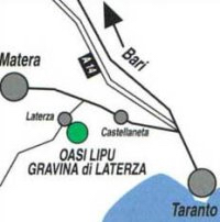 L'ubicazione dell'Oasi - via Selva San Vito - 74014 Laterza (TA)