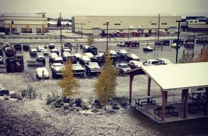 Prima nevicata di stagione su Fairbanks