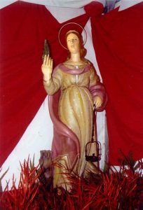 Statua-di-santa-Barbara-a-Campello