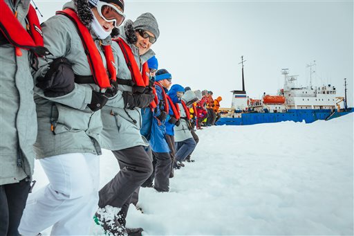 Antarctica Icebound Ship