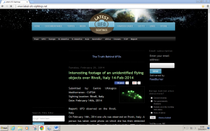 HOME PAGE LATESTUFOSIGHTINGS