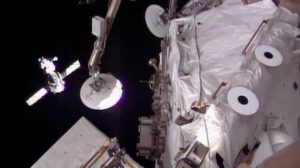 Russian spacecraft brings three-man crew to ISS after two-day d